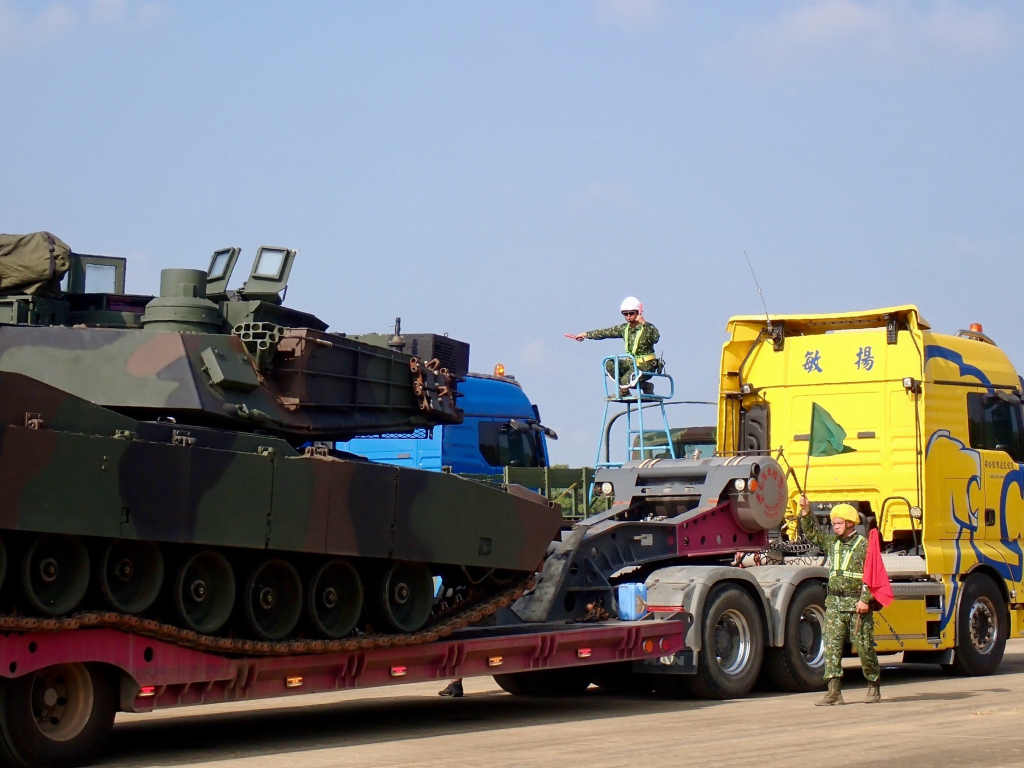 M1A2T戰車首度參演聯勇(陸軍聯合兵種第584旅聯兵三營提供)