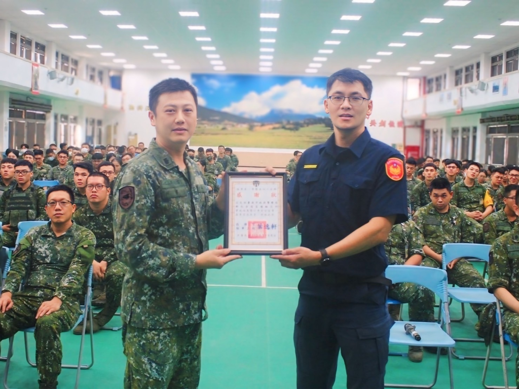 陸軍第八軍團五四工兵群辦理安全宣教 強化官兵法紀觀念(陸軍第八軍團五四工兵群提供)